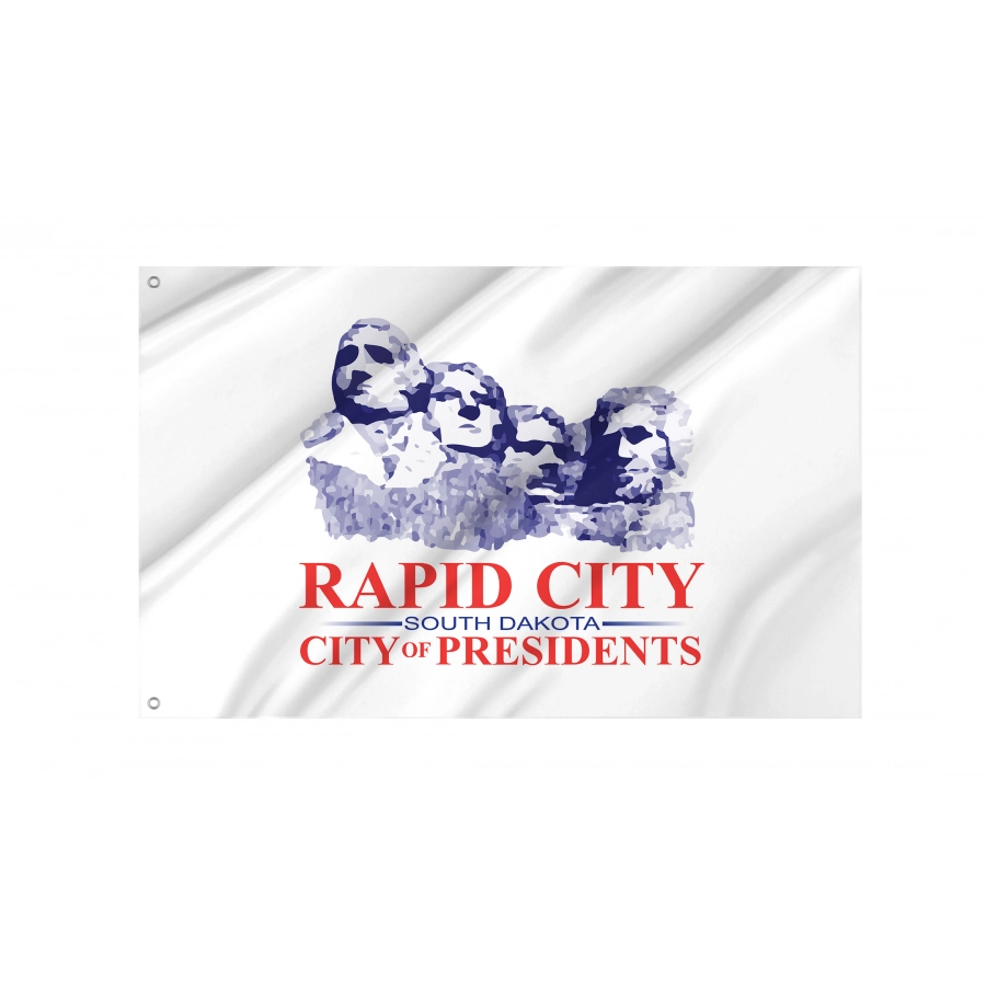 Flag of Rapid City, South Dakota, Patriotic Flags, Unique Design Print, Flags for Indoor & Outdoor Use