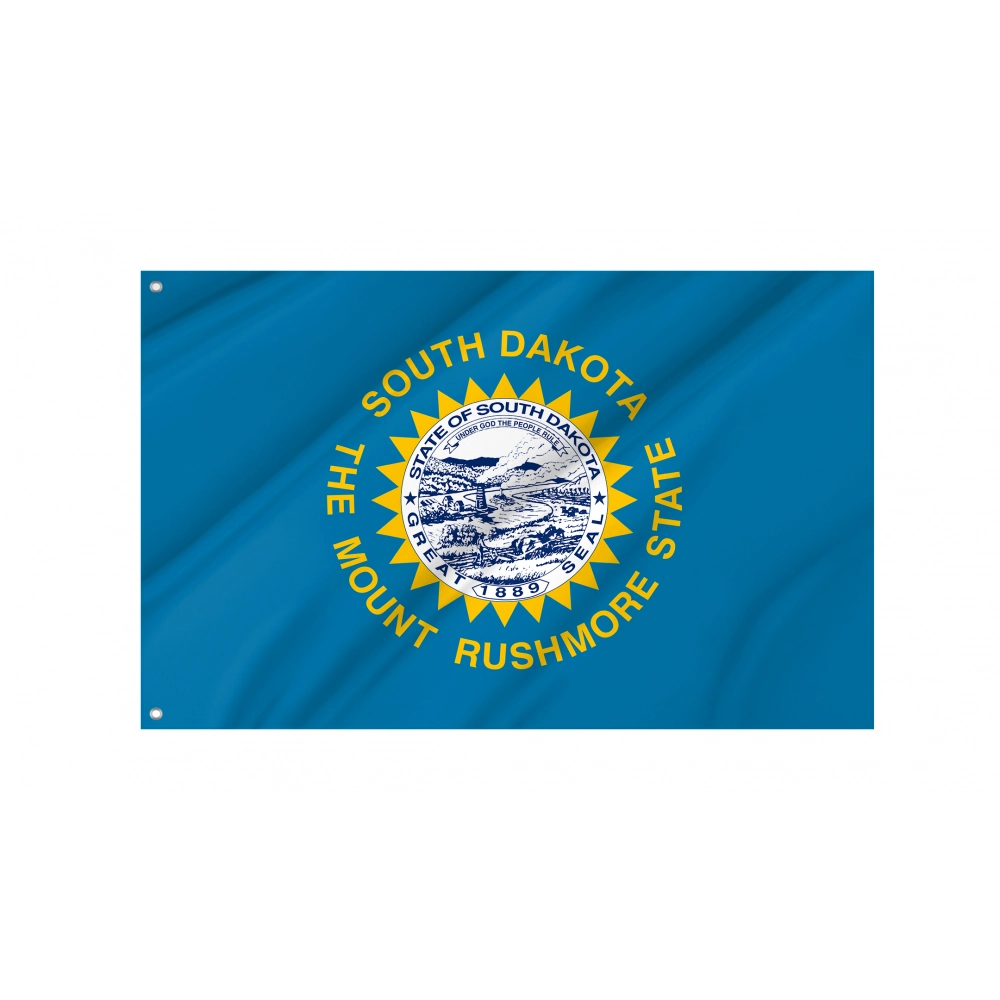 South Dakota State Flag for Indoor & Outdoor Use