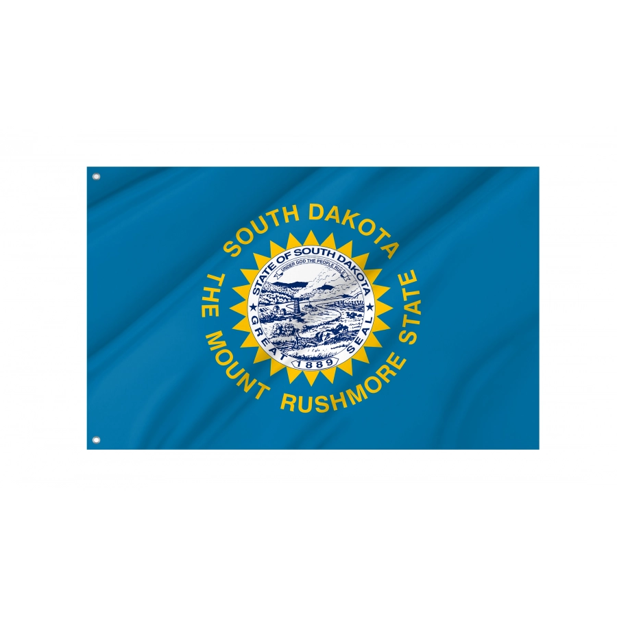 Flag of South Dakota State, Patriotic Flags, Unique Design Print, Flags for Indoor & Outdoor Use