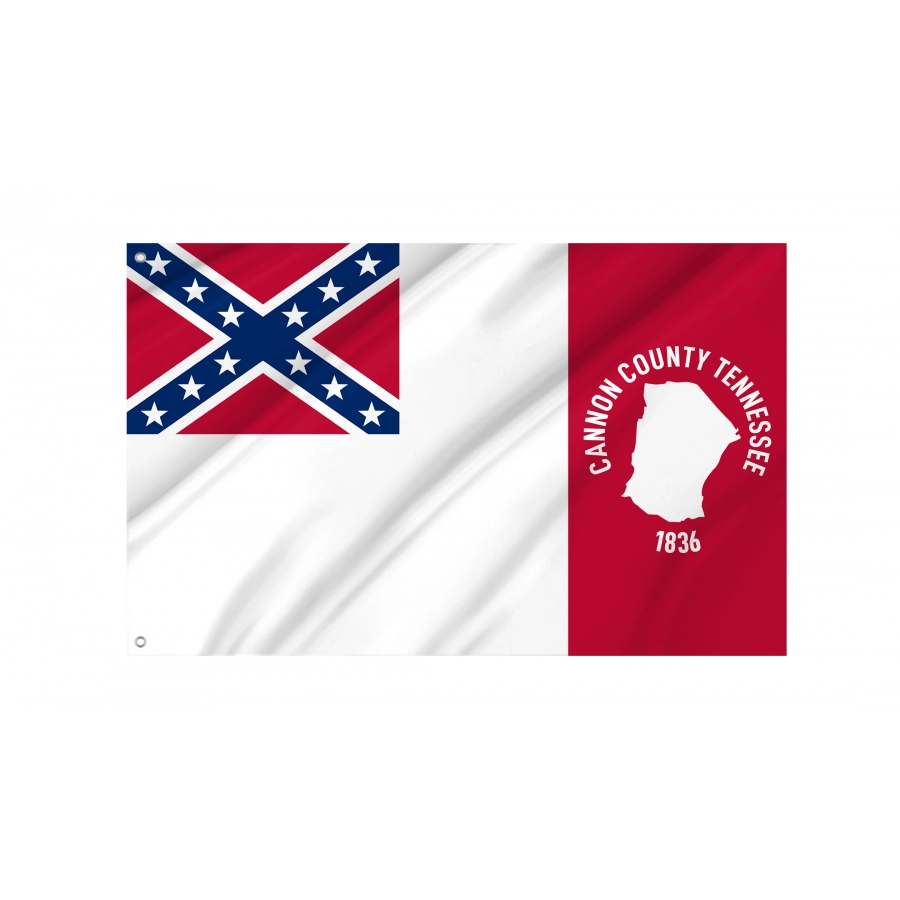 Flag of Cannon County, Tennessee, Patriotic Flags, Unique Design Print, Flags for Indoor & Outdoor Use