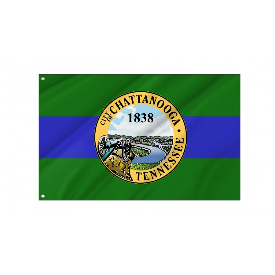 Flag of Chattanooga, Tennessee, Patriotic Flags, Unique Design Print, Flags for Indoor & Outdoor Use