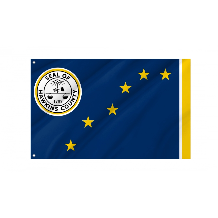 Flag of Hawkins County, Tennessee, Patriotic Flags, Unique Design Print, Flags for Indoor & Outdoor Use