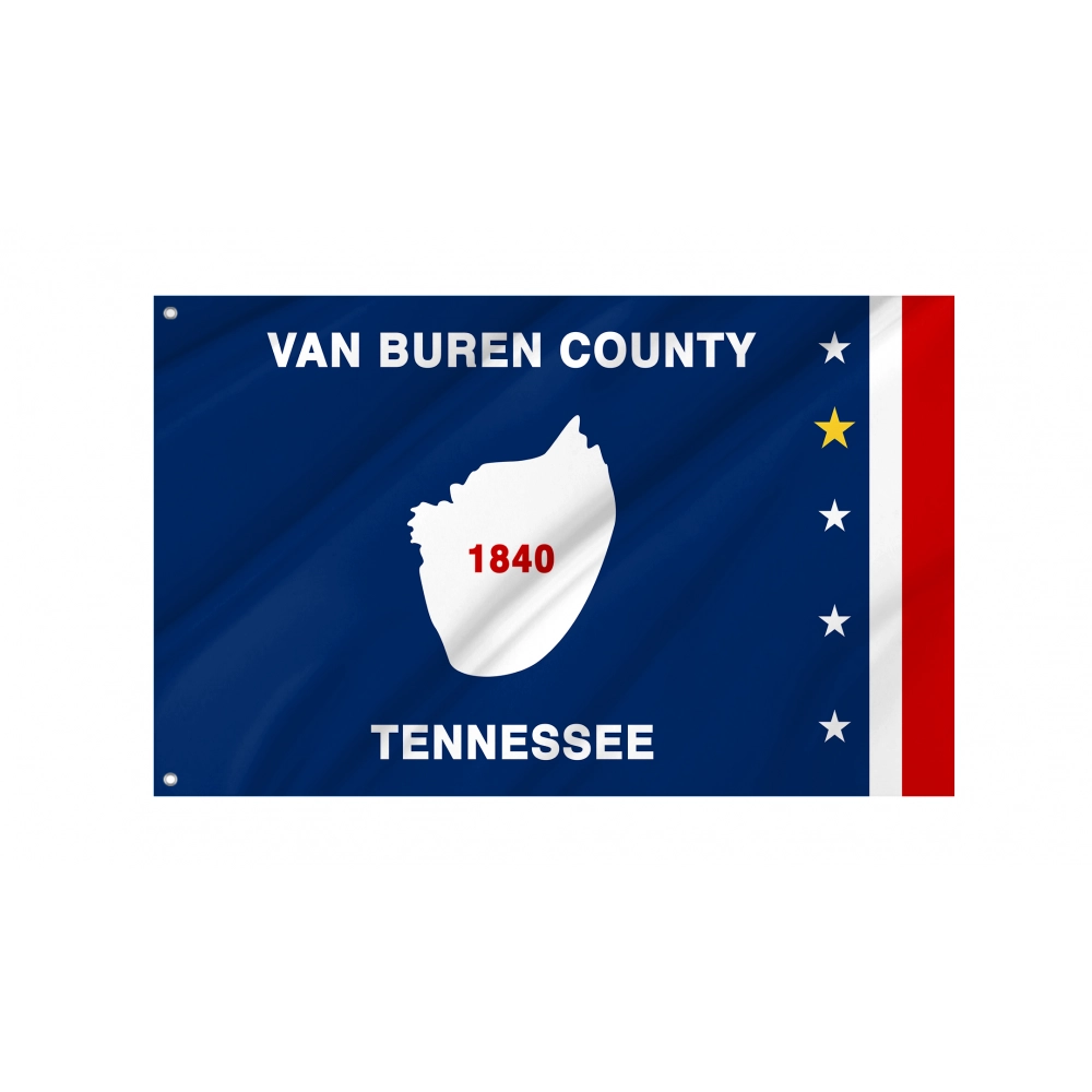 Van Buren County, Tennessee Flag for Indoor & Outdoor Use