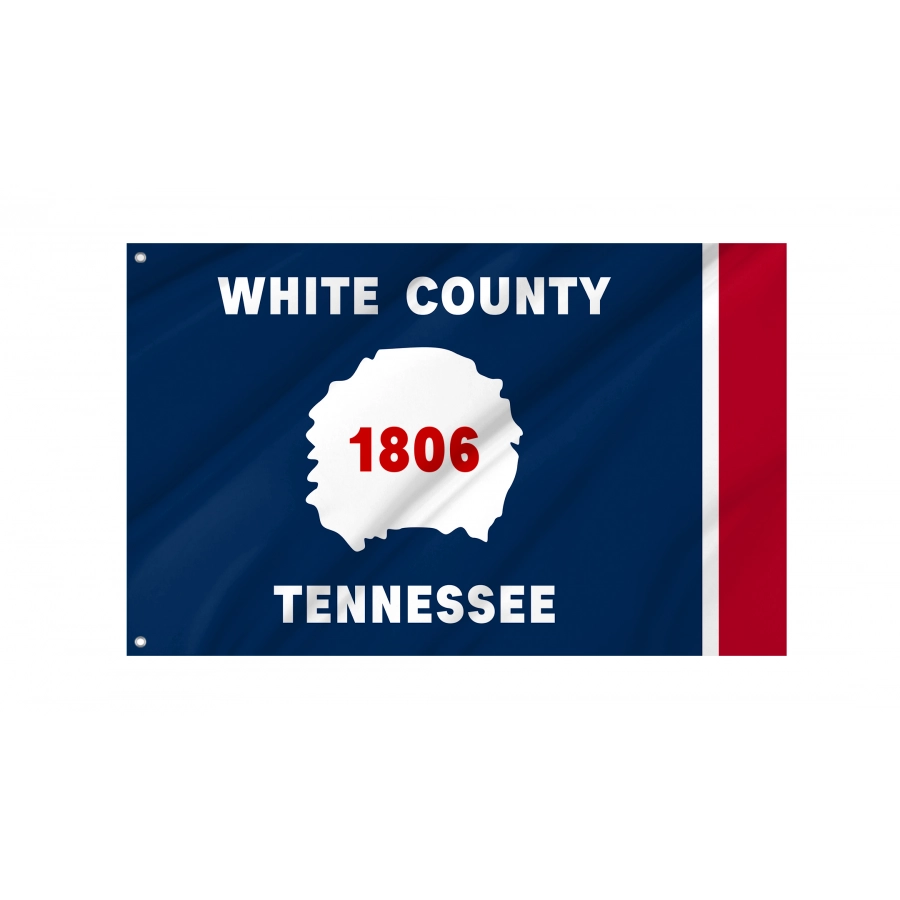 Flag of White County, Tennessee, Patriotic Flags, Unique Design Print, Flags for Indoor & Outdoor Use