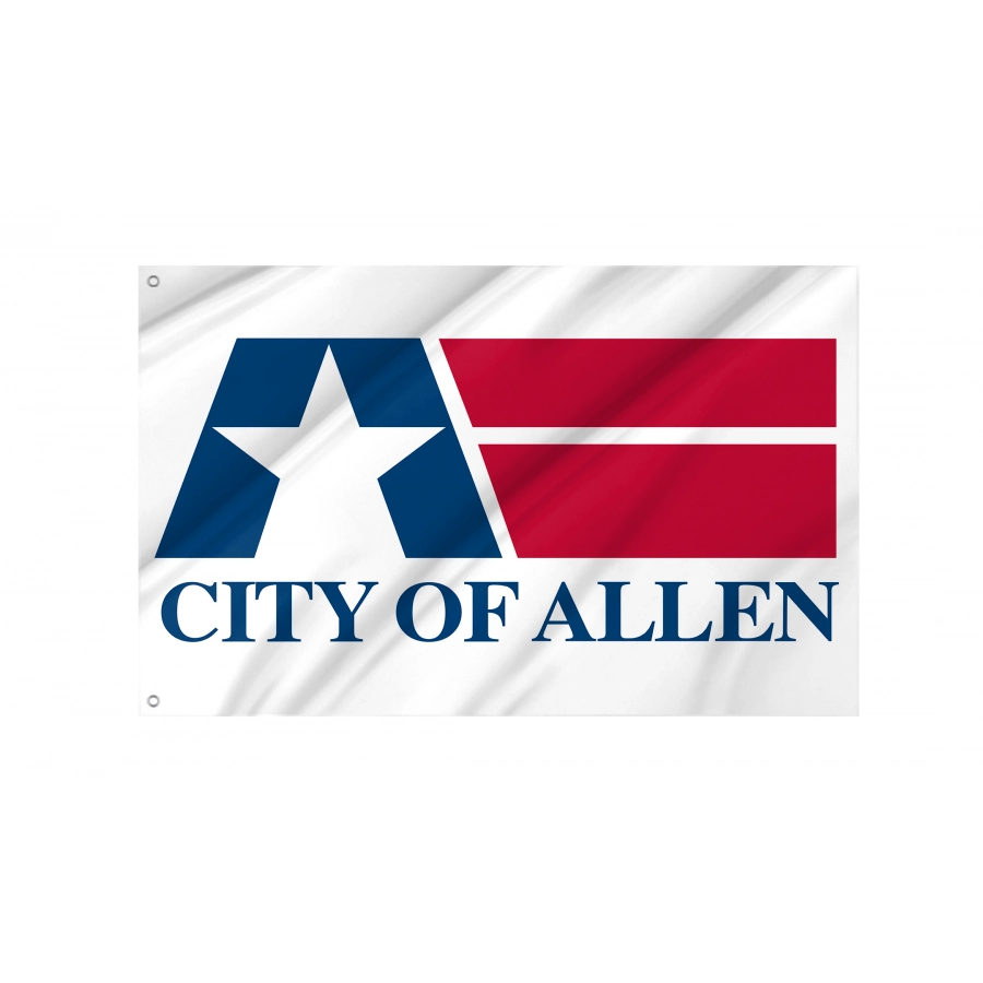 Flag of Allen, Texas, Patriotic Flags, Unique Design Print, Flags for Indoor & Outdoor Use