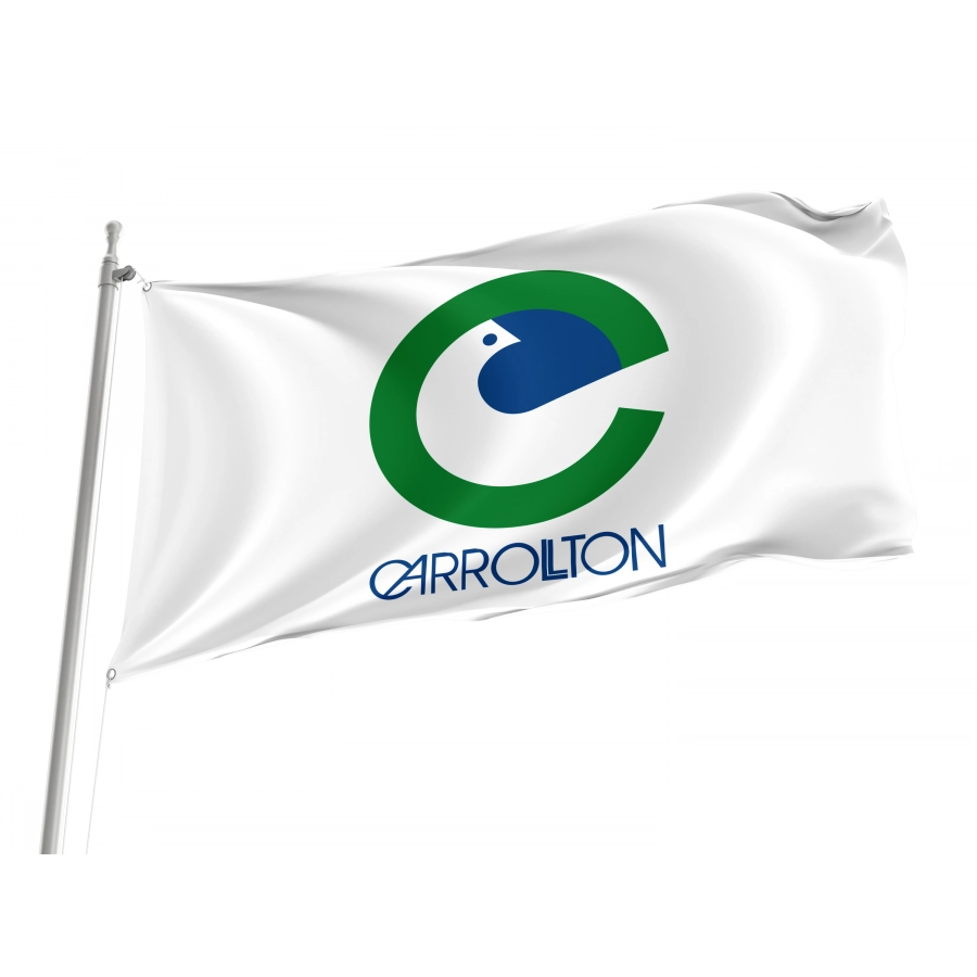 Flag of Carrollton, Texas, Patriotic Flags, Unique Design Print, Flags for Indoor & Outdoor Use