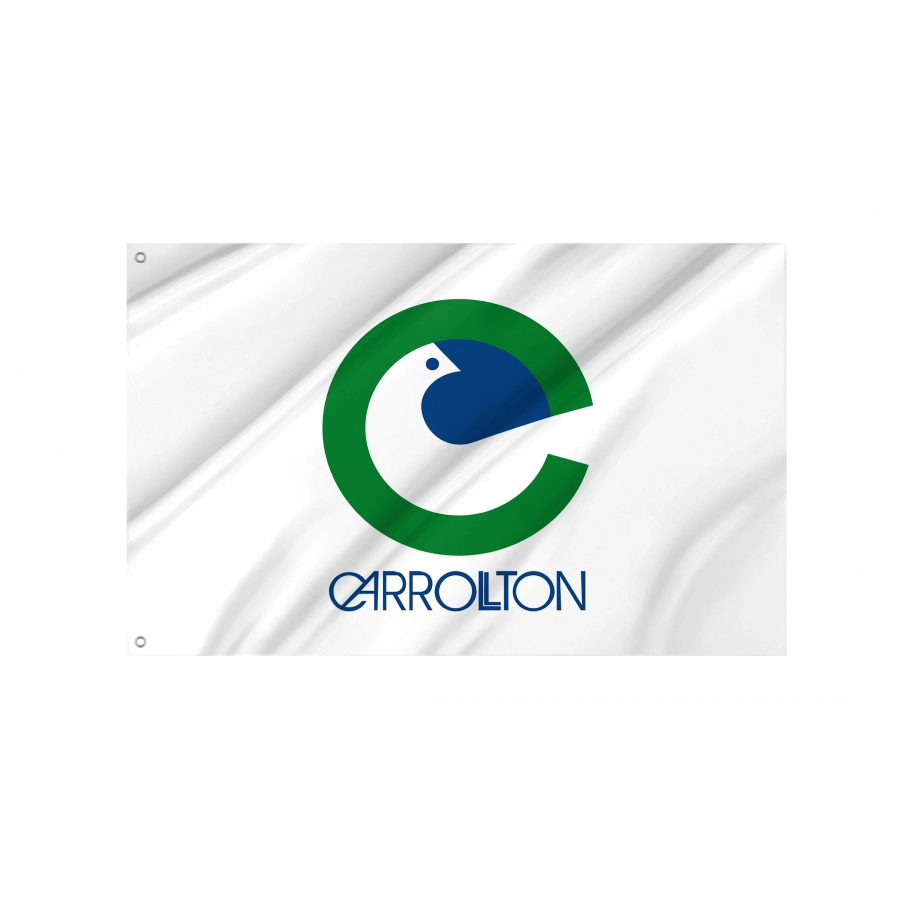 Flag of Carrollton, Texas, Patriotic Flags, Unique Design Print, Flags for Indoor & Outdoor Use