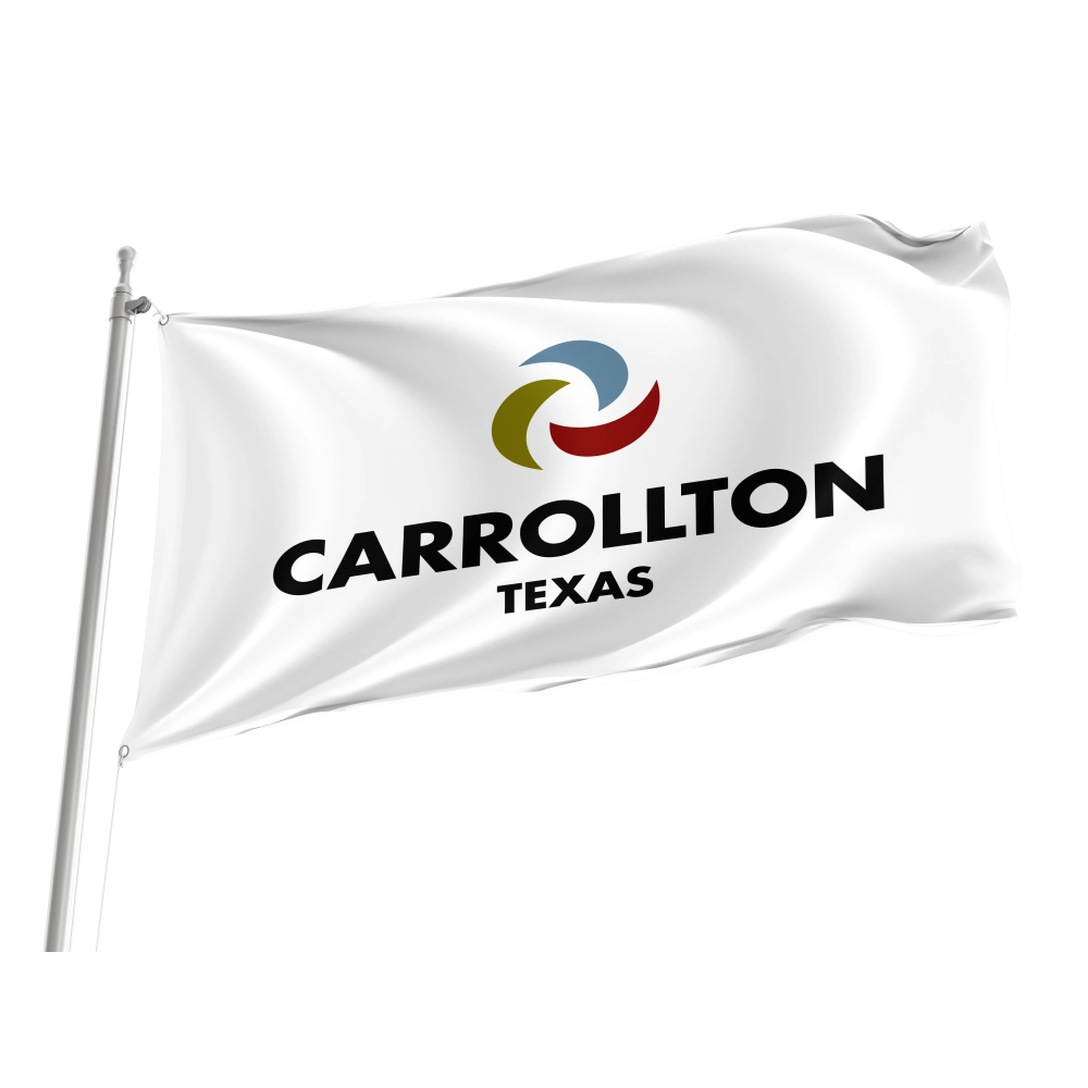 Carrollton, Texas 2016 Flag for Indoor & Outdoor Use
