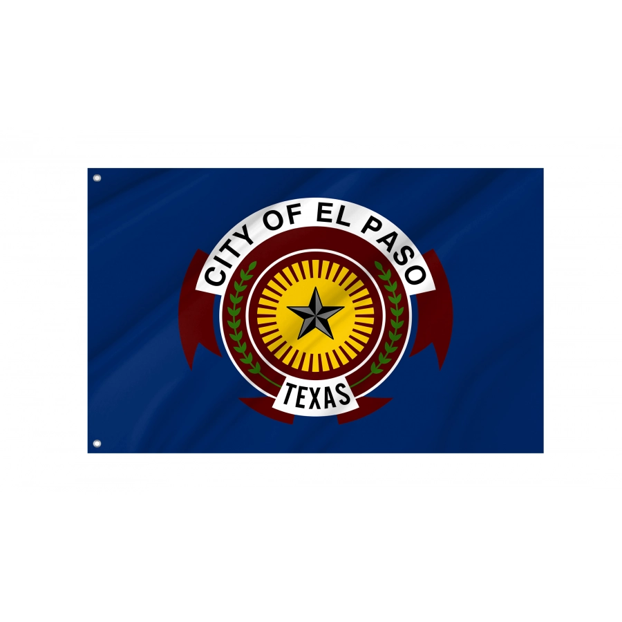 Flag of El Paso, Texas, Patriotic Flags, Unique Design Print, Flags for Indoor & Outdoor Use