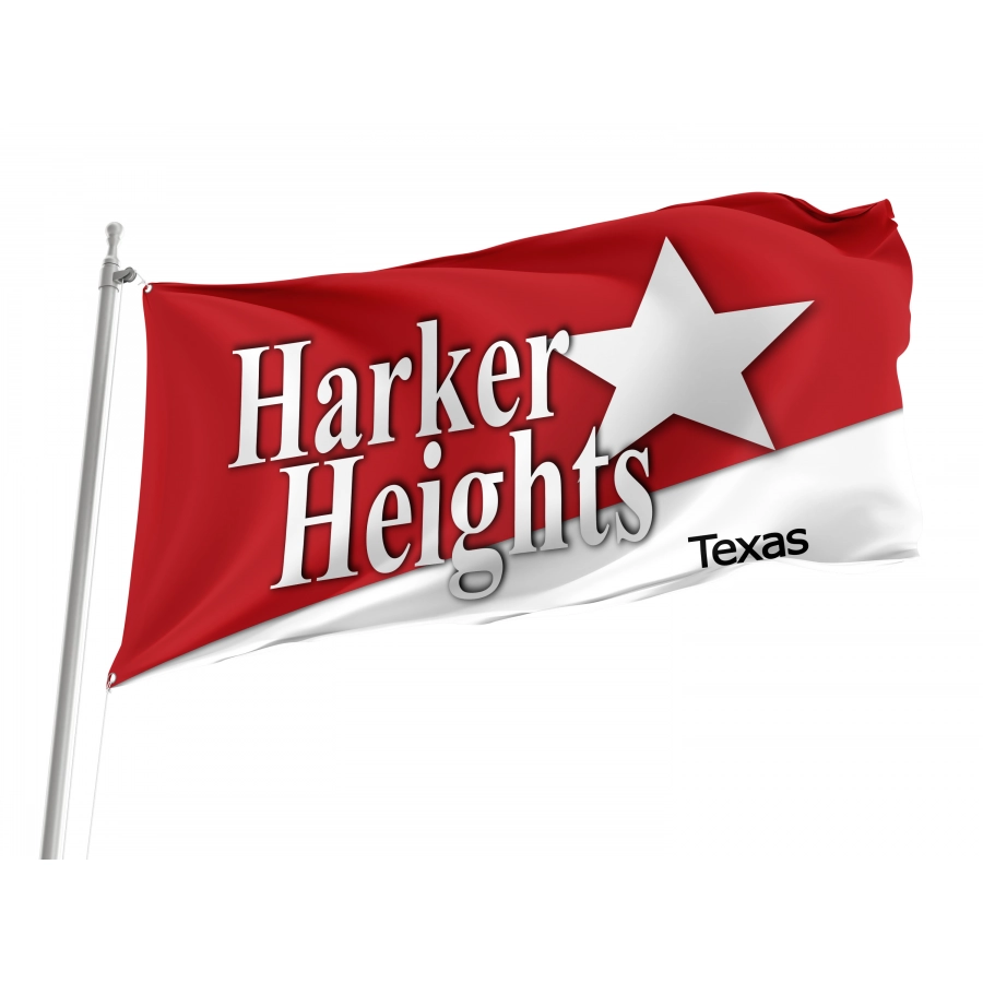 Flag of Harker Heights, Texas, Patriotic Flags, Unique Design Print, Flags for Indoor & Outdoor Use