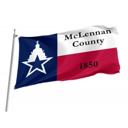 McLennan County Flag for Indoor & Outdoor Use