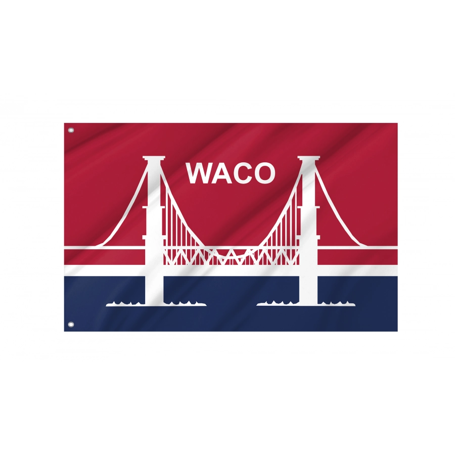 Flag of Waco, Texas, Patriotic Flags, Unique Design Print, Flags for Indoor & Outdoor Use