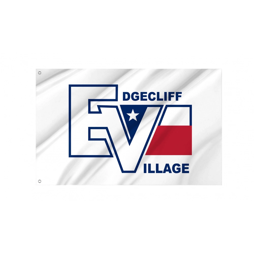 Edgecliff Village, Texas  Flag for Indoor & Outdoor Use