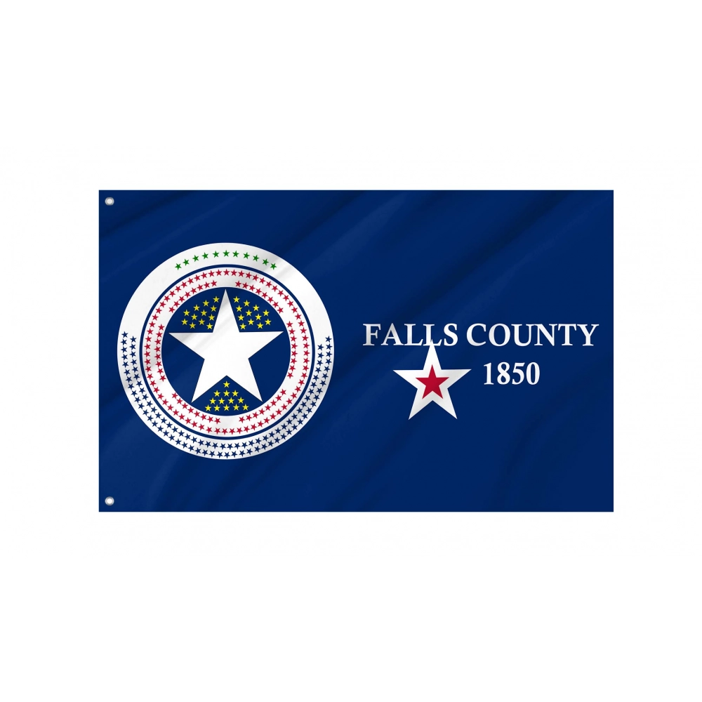 Falls County, Texas  Flag for Indoor & Outdoor Use