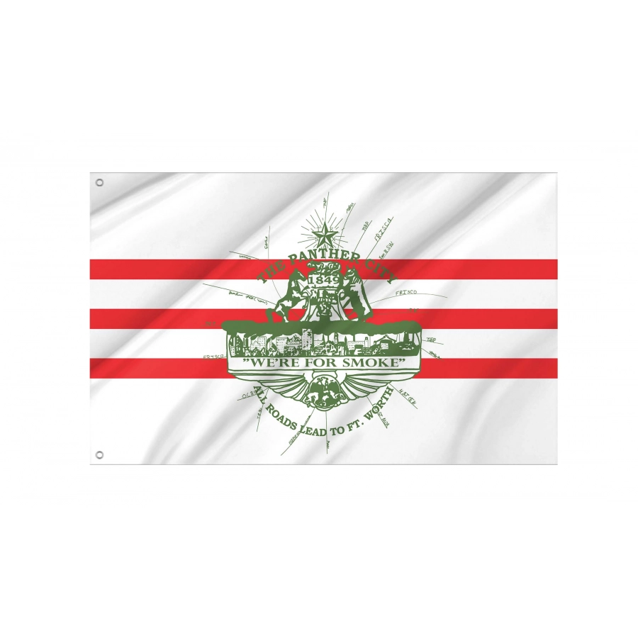 Fort Worth 1912-1968, Texas  Flag for Indoor & Outdoor Use - Shopflagworld Fort Worth 1912-1968, Texas  Flag for Indoor & Outdoor Use, USA389