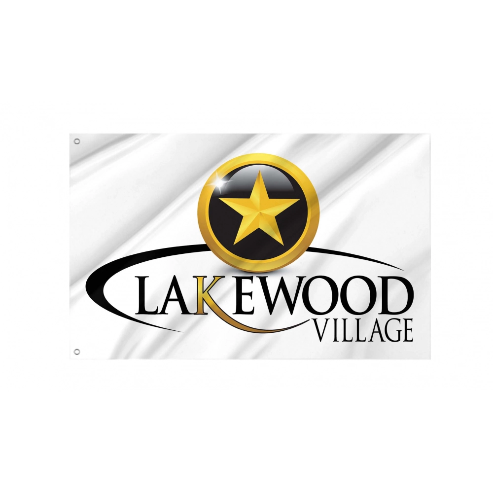 Lakewood Village, Texas  Flag for Indoor & Outdoor Use