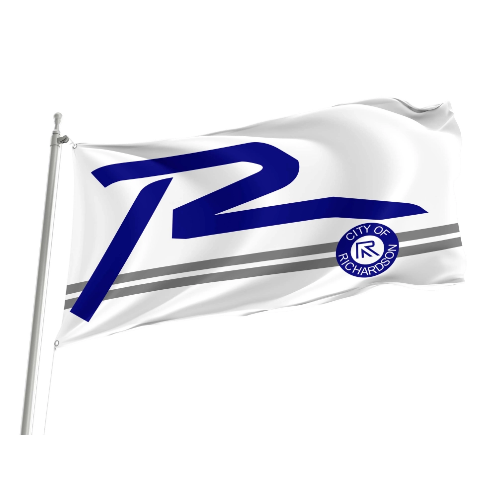 Richardson 2001-2018, Texas  Flag for Indoor & Outdoor Use