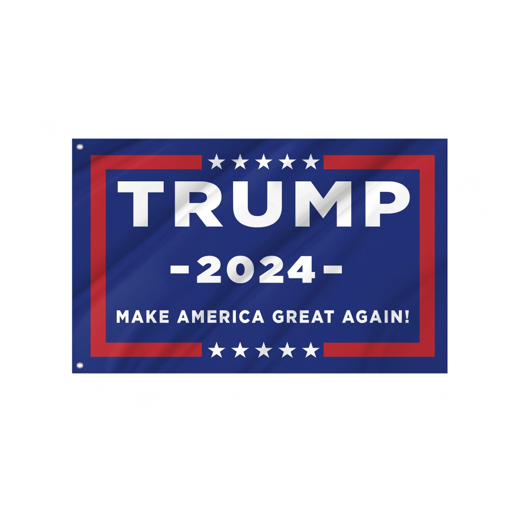 Trump 2024 Make America Great Again Flag for Indoor & Outdoor Use