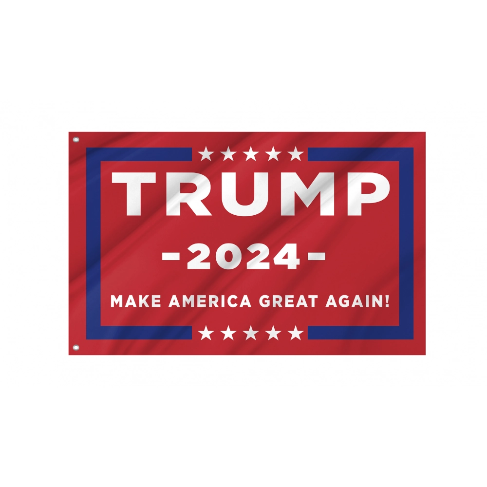 Trump 2024 Make America Great Again Red Flag for Indoor & Outdoor Use