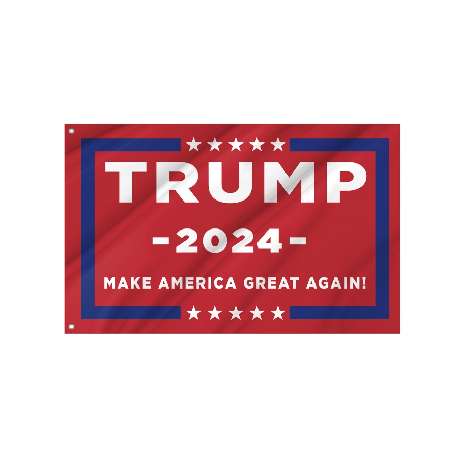 Trump 2024 Make America Great Again Red Flag, Patriotic Flags, Unique Design Print, Flags For Indoor & Outdoor Use - High Quality United States for Indoor and Outdoor Use