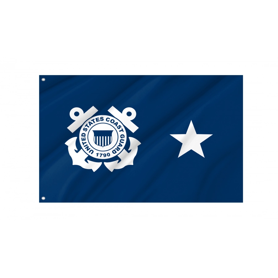 Flag Of Uscg Rear Admiral, Patriotic Flags, Unique Design Print, Flags For Indoor & Outdoor Use - High Quality United States for Indoor and Outdoor Use