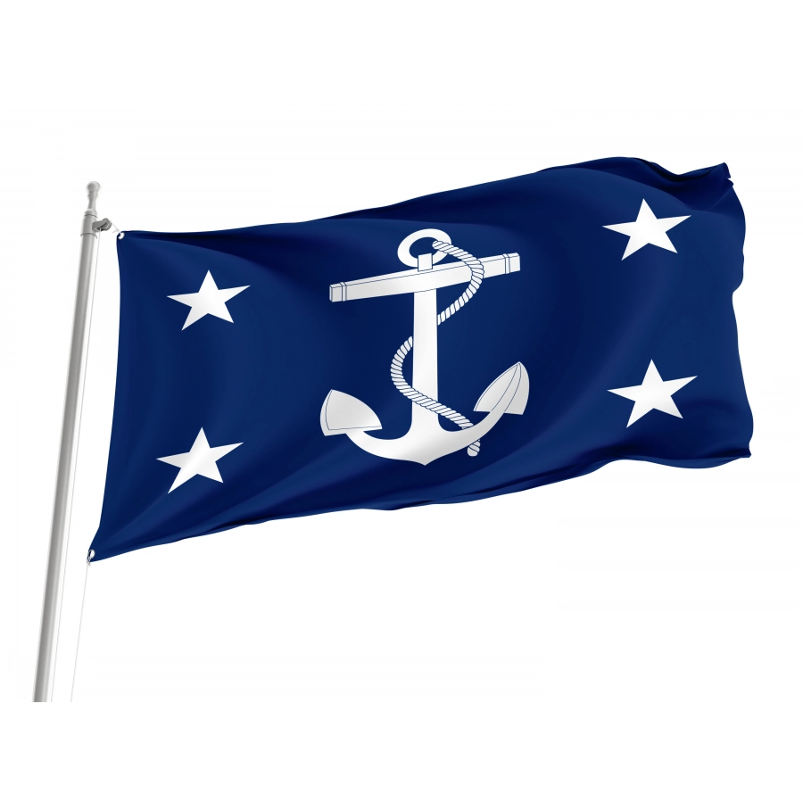 United States Secretary Of The Navy Blue Flag, Patriotic Flags, Unique Design Print, Flags For Indoor & Outdoor Use - High Quality United States for Indoor and Outdoor Use