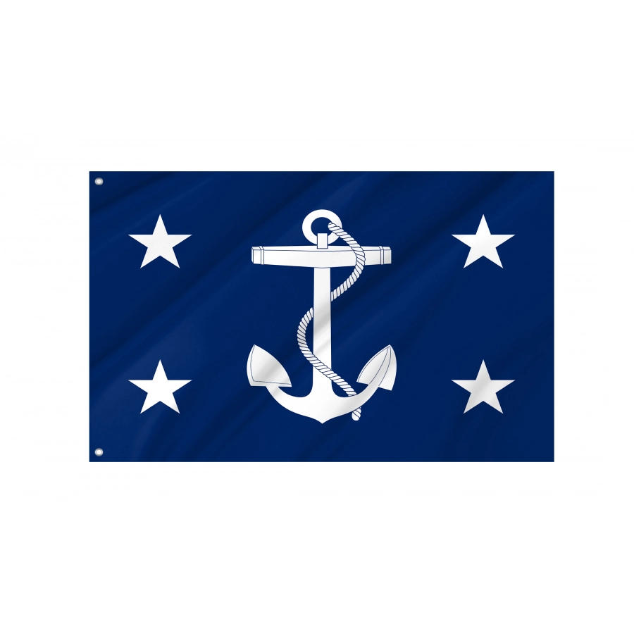 United States Secretary Of The Navy Blue Flag, Patriotic Flags, Unique Design Print, Flags For Indoor & Outdoor Use - High Quality United States for Indoor and Outdoor Use