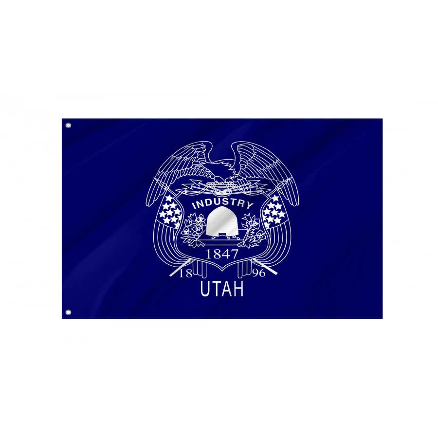 Flag Of Utah 1903-1913, Patriotic Flags, Unique Design Print, Flags For Indoor & Outdoor Use - High Quality Utah for Indoor and Outdoor Use