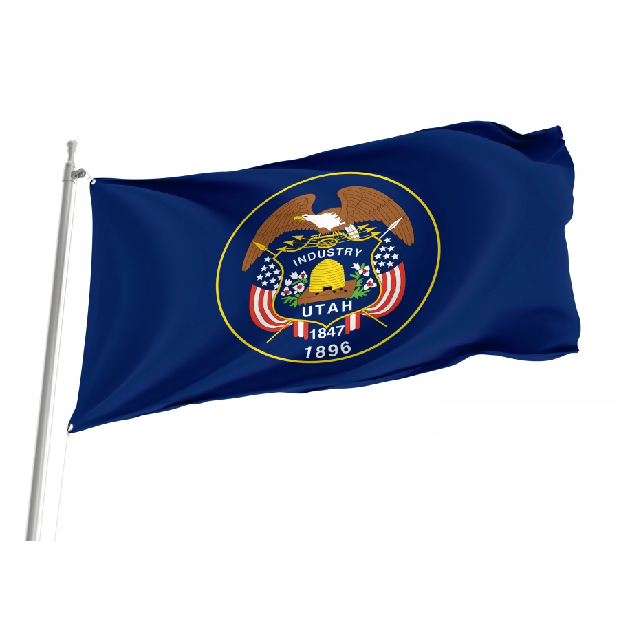 Flag of Utah 1922-2011, Patriotic Flags, Unique Design Print, Flags for Indoor & Outdoor Use