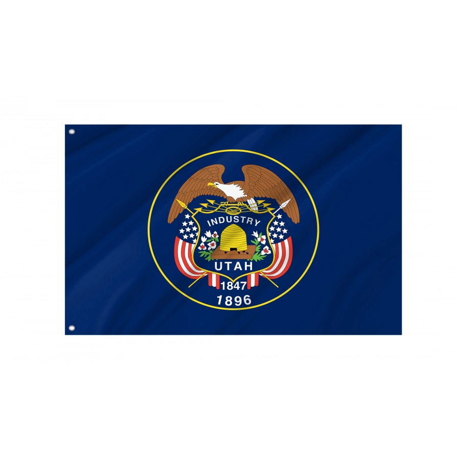 Flag of Utah 1922-2011, Patriotic Flags, Unique Design Print, Flags for Indoor & Outdoor Use