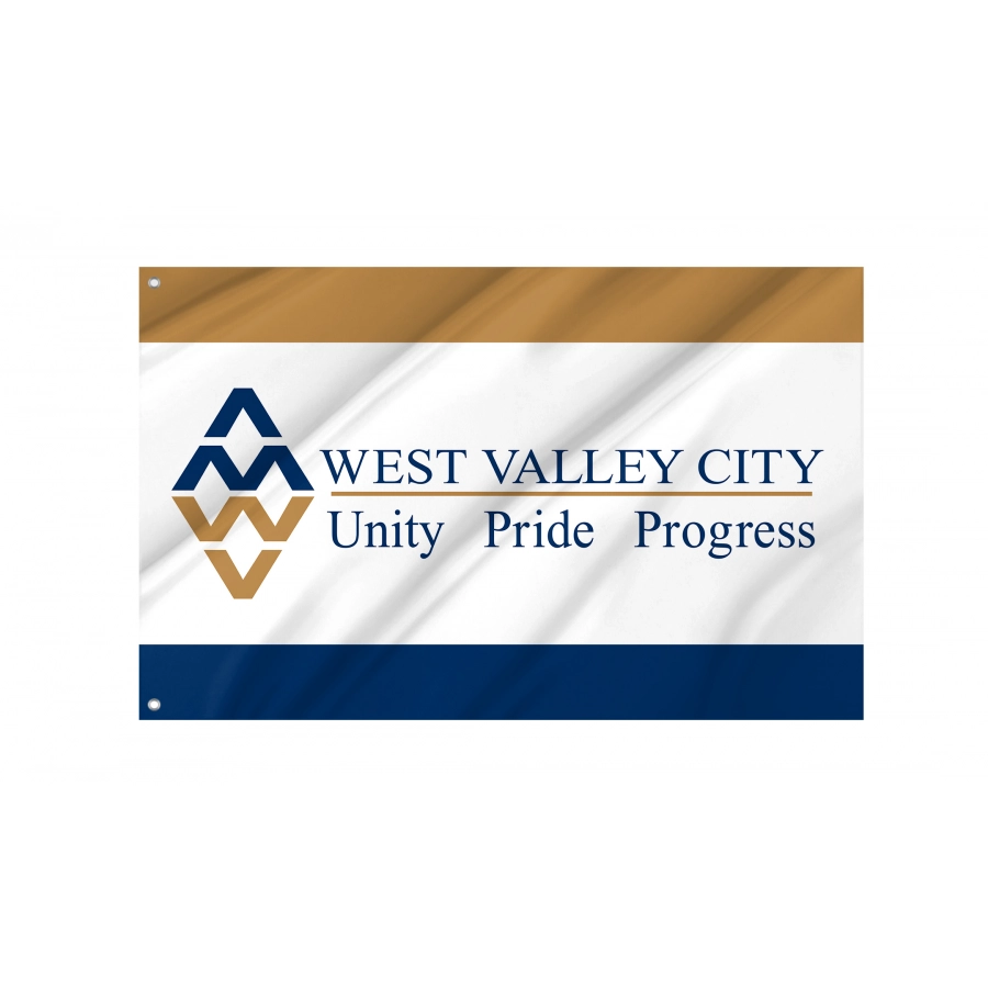 Flag of West Valley City, Utah, Patriotic Flags, Unique Design Print, Flags for Indoor & Outdoor Use