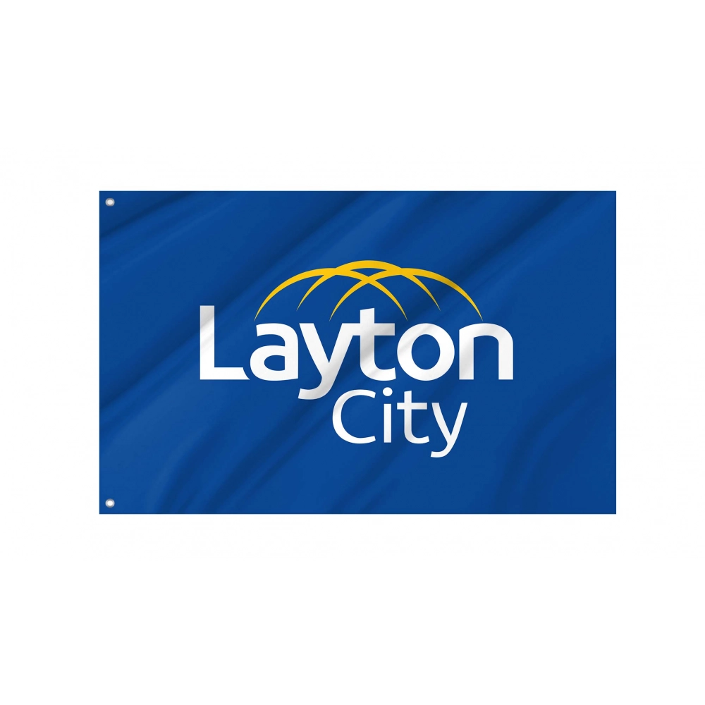 Layton City, Utah Flag for Indoor & Outdoor Use