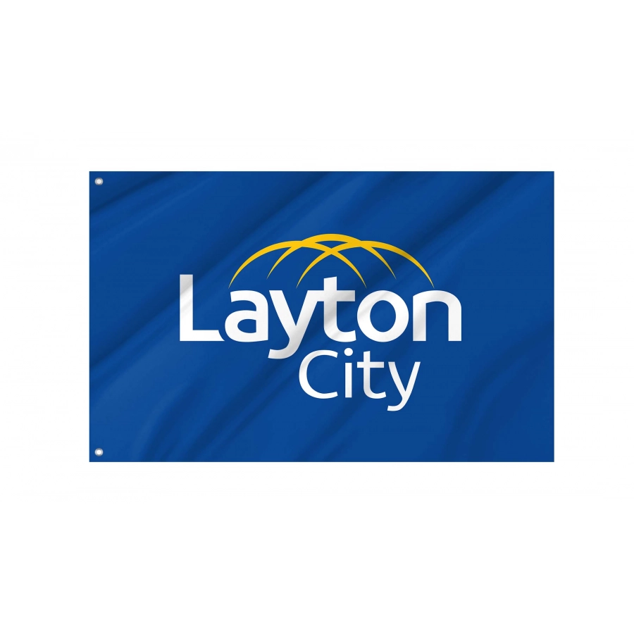 Layton City, Utah Flag for Indoor & Outdoor Use - Shopflagworld Layton City, Utah Flag for Indoor & Outdoor Use, USA394