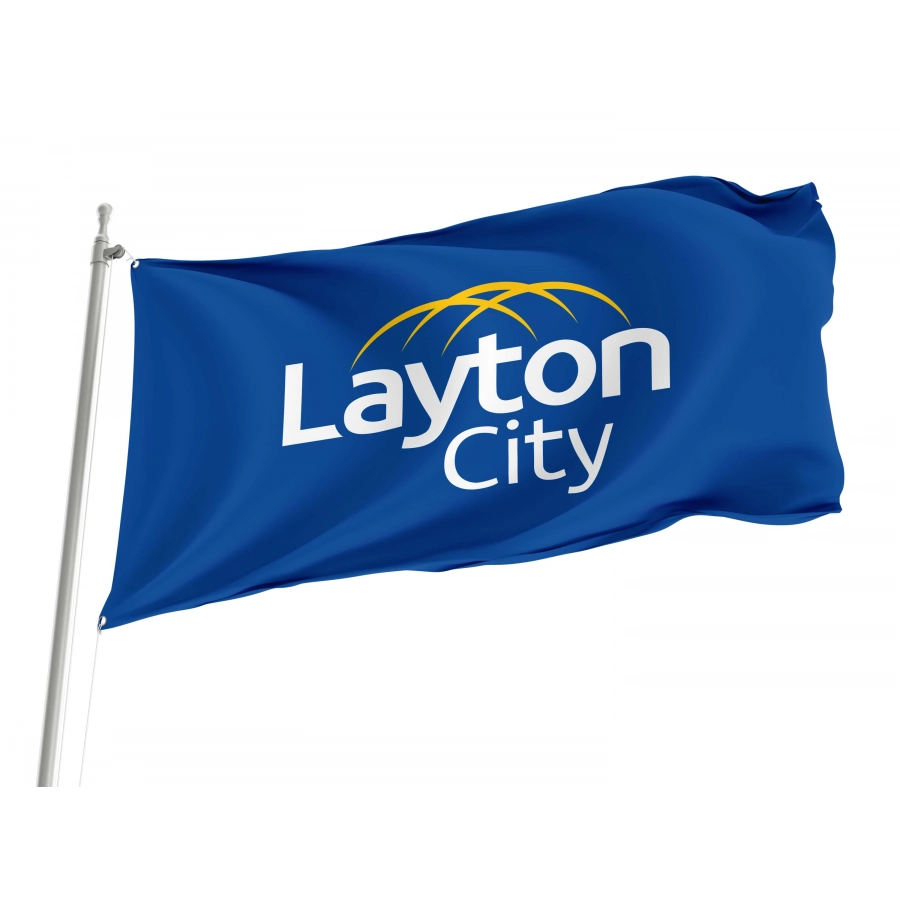 Layton City, Utah Flag for Indoor & Outdoor Use - Shopflagworld Layton City, Utah Flag for Indoor & Outdoor Use, USA394