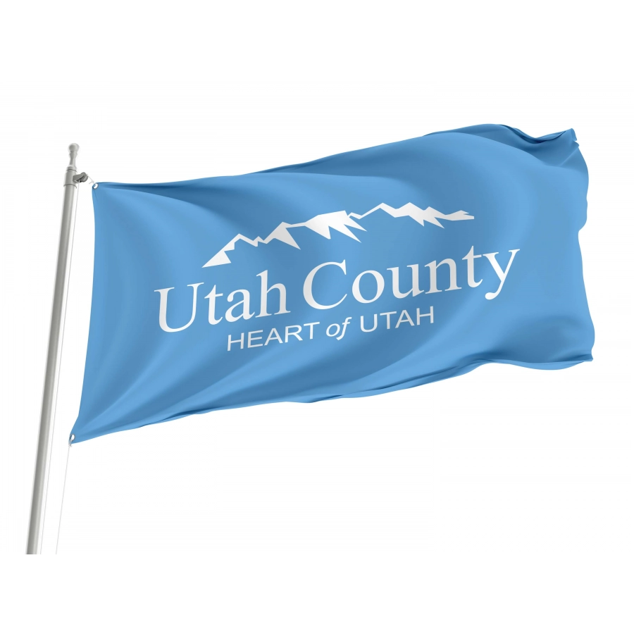 Utah County Flag for Indoor & Outdoor Use - Shopflagworld Utah County Flag for Indoor & Outdoor Use, USA391