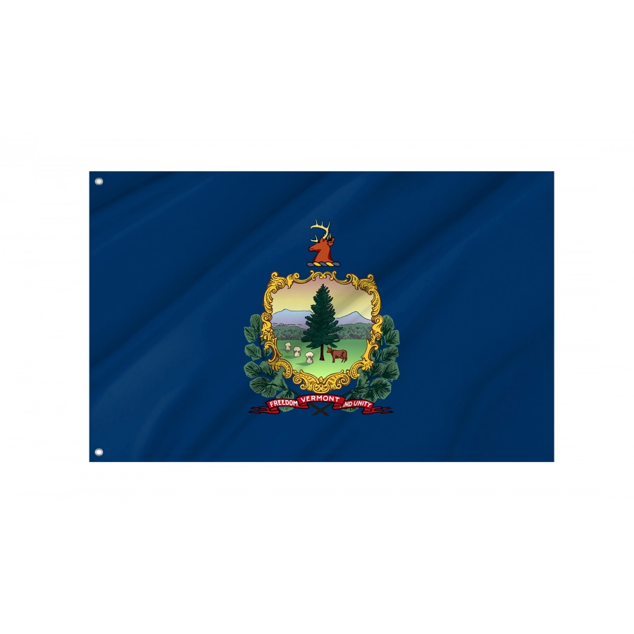 Flag of Vermont State, Patriotic Flags, Unique Design Print, Flags for Indoor & Outdoor Use