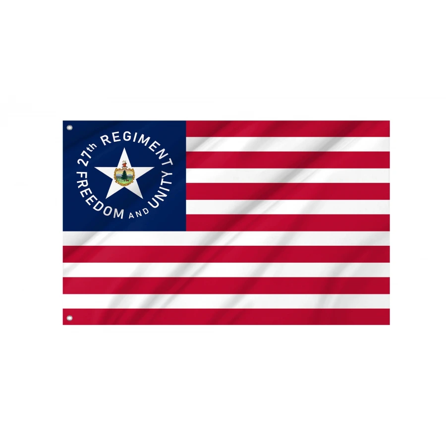 Vermont 27th Infantry Flag for Indoor & Outdoor Use, USA487