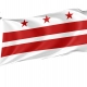 Washington DC State Flag for Indoor & Outdoor Use - Imagine 1
