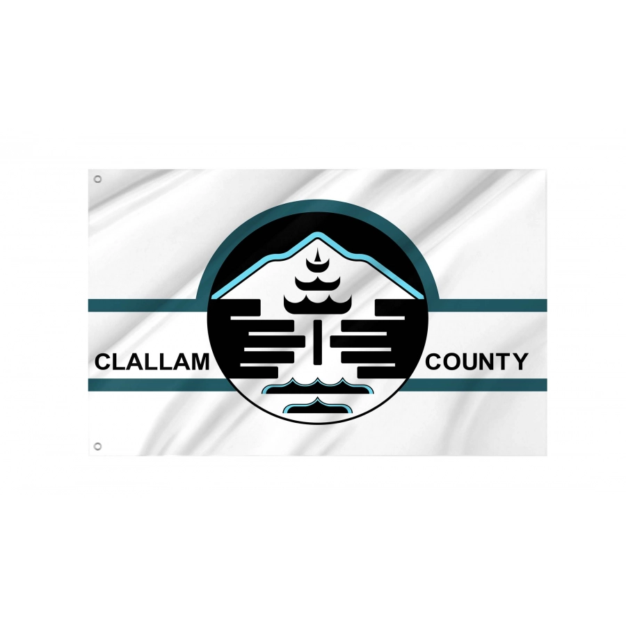 Clallam County, Washington Flag for Indoor & Outdoor Use - Shopflagworld Clallam County, Washington Flag for Indoor & Outdoor Use, USA415