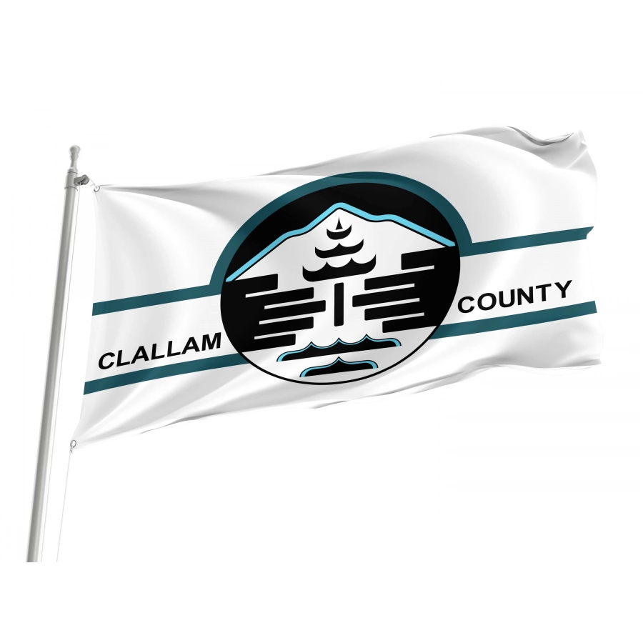Clallam County, Washington Flag for Indoor & Outdoor Use - Shopflagworld Clallam County, Washington Flag for Indoor & Outdoor Use, USA415