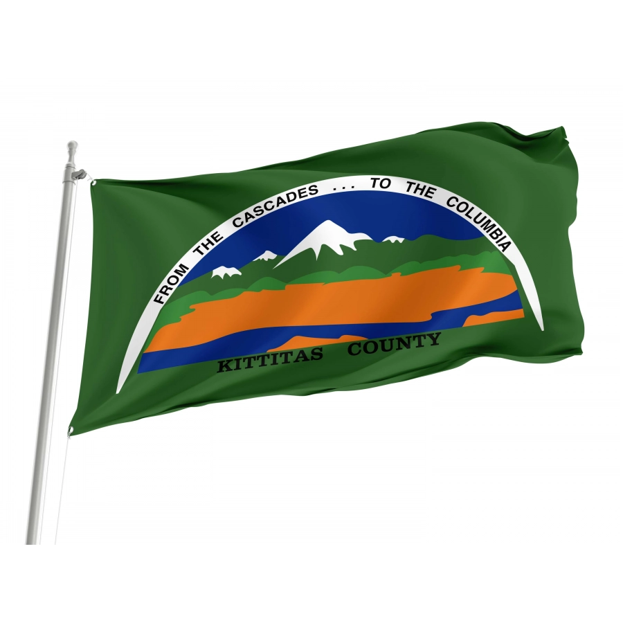 Kittitas County, Washington Flag for Indoor & Outdoor Use - Shopflagworld Kittitas County, Washington Flag for Indoor & Outdoor Use, USA416
