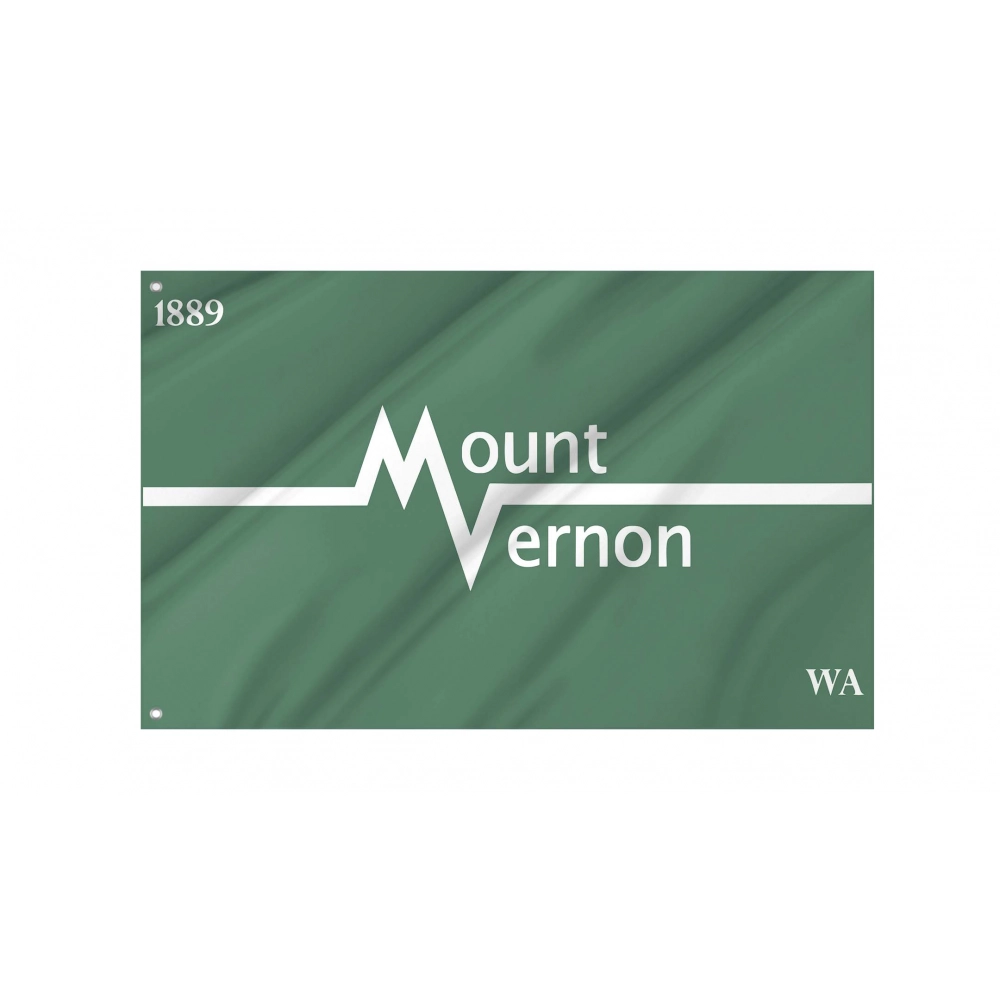 Mount Vernon, Washington  Flag for Indoor & Outdoor Use
