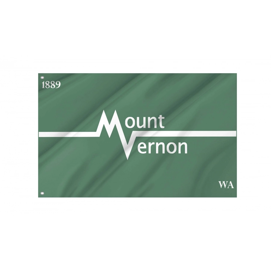 Mount Vernon, Washington  Flag for Indoor & Outdoor Use, USA425