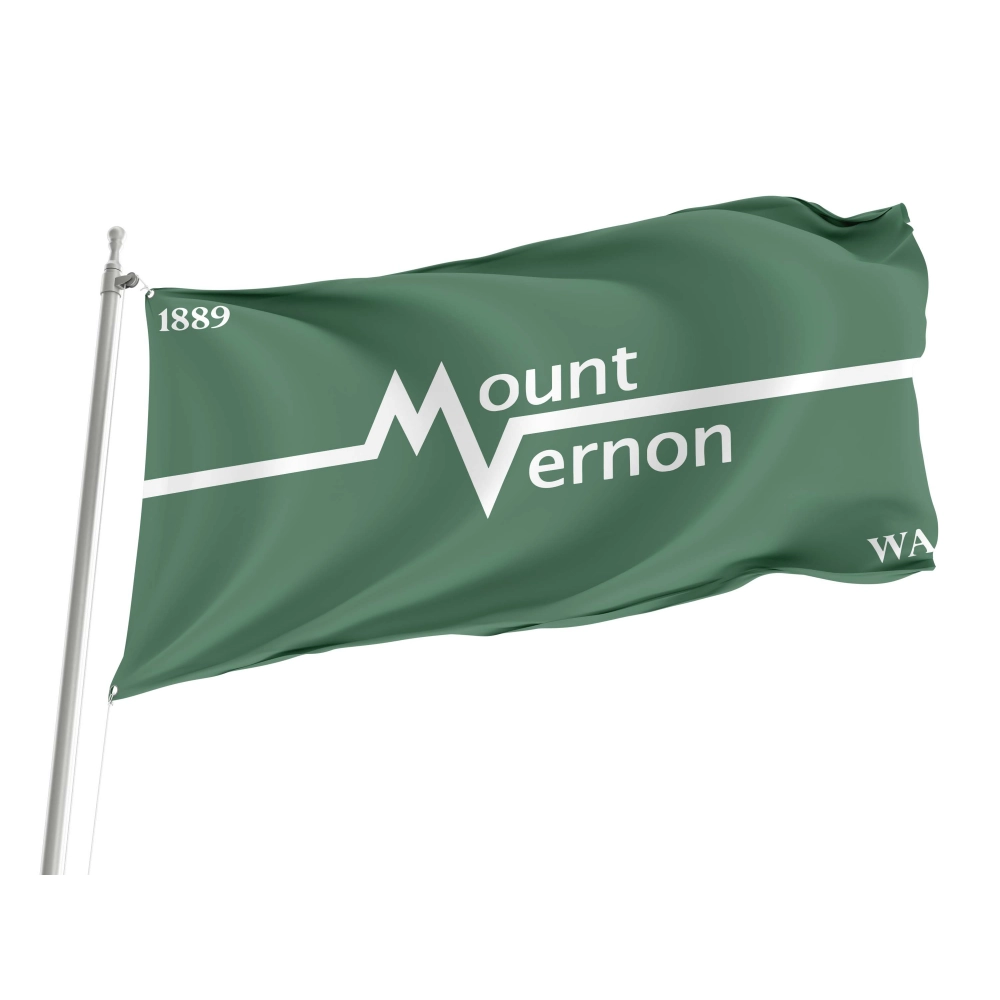 Mount Vernon, Washington  Flag for Indoor & Outdoor Use