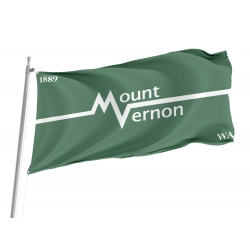 Mount Vernon, Washington  Flag for Indoor & Outdoor Use