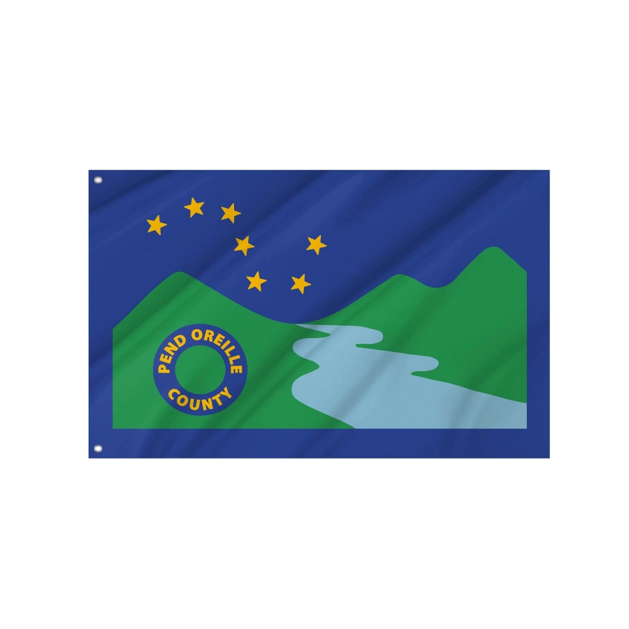 Pend Oreille County, Washington Flag for Indoor & Outdoor Use - Shopflagworld Pend Oreille County, Washington Flag for Indoor & Outdoor Use, USA417