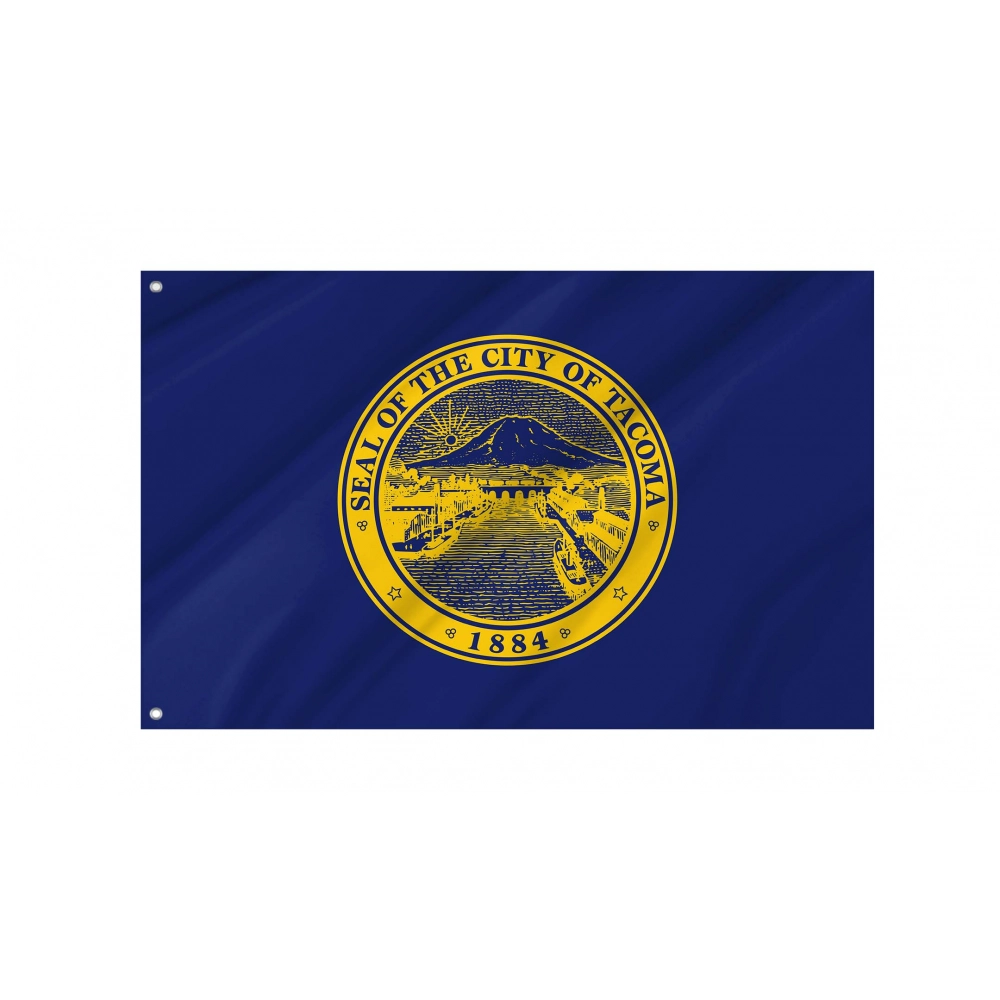 Tacoma, Washington  Flag for Indoor & Outdoor Use