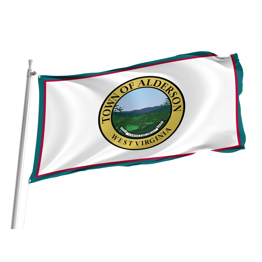Flag of Alderson, West Virginia, Patriotic Flags, Unique Design Print, Flags for Indoor & Outdoor Use