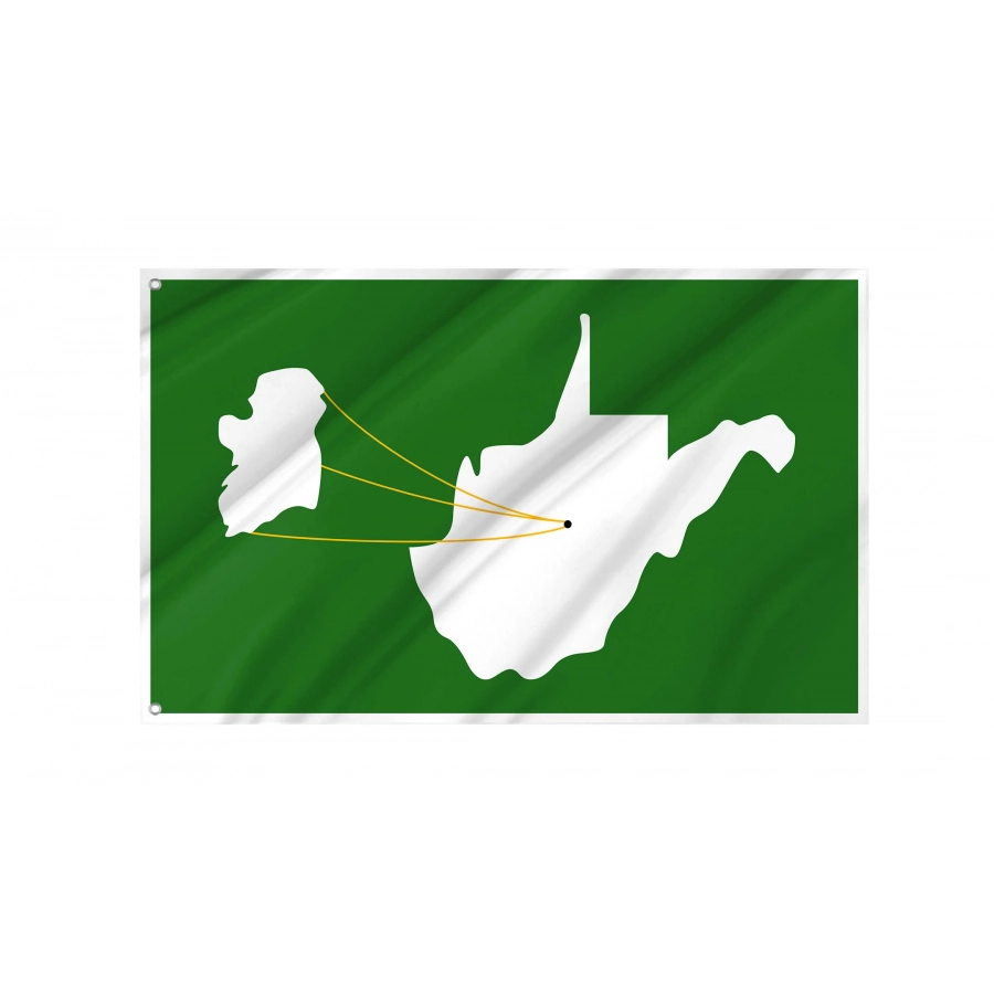 Ireland, West Virginia Flag for Indoor & Outdoor Use, USA124