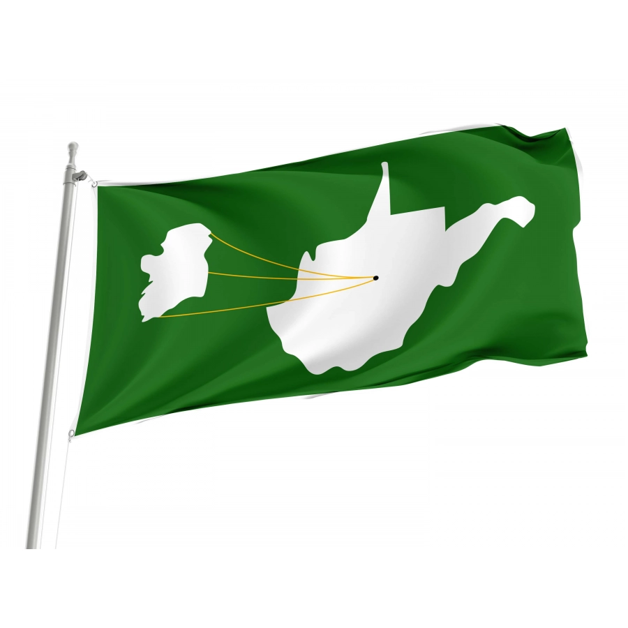 Ireland, West Virginia Flag for Indoor & Outdoor Use, USA124